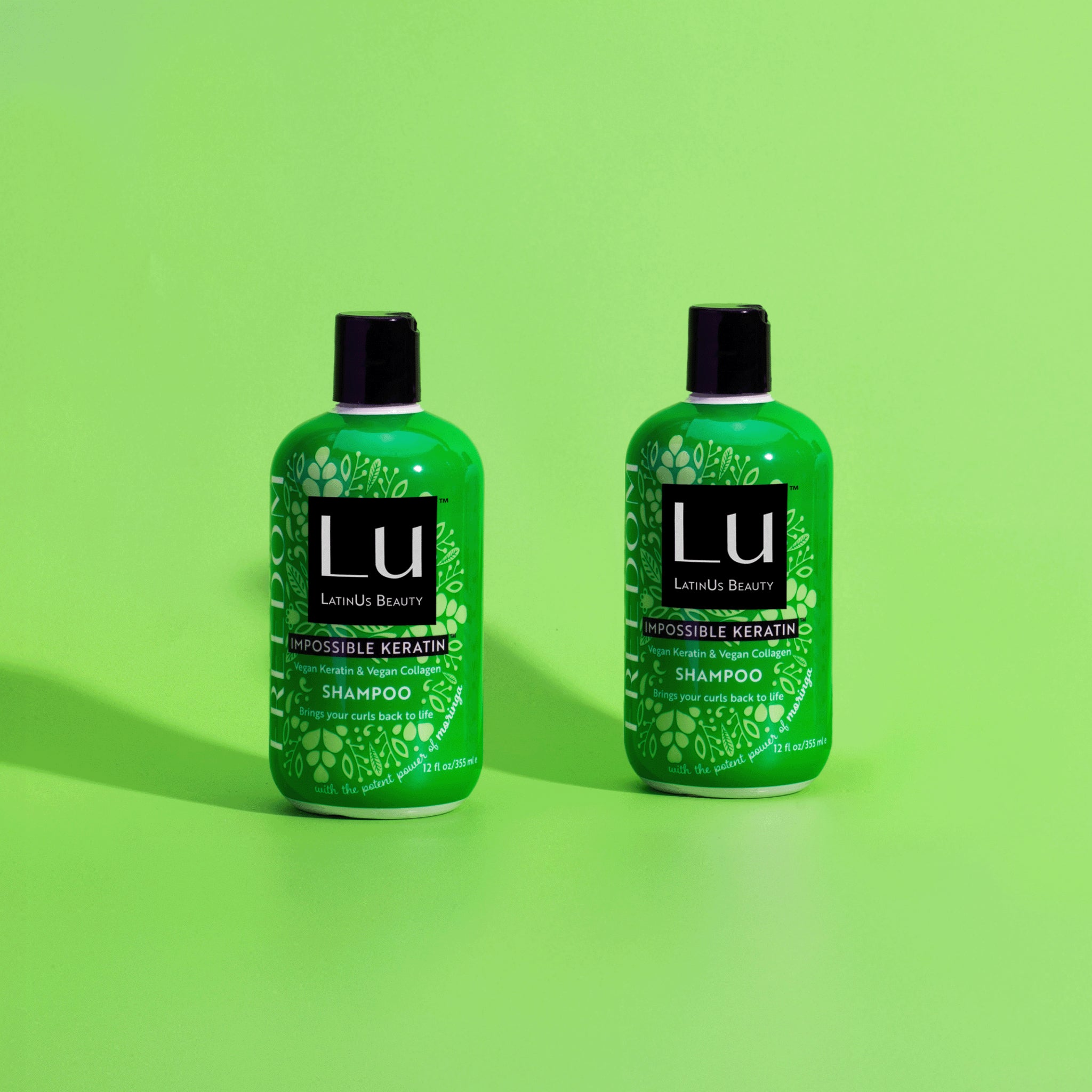 Champú Freedom de 12 oz, con Aceite de Semilla de Moringa e IMPOSSIBLE KERATIN ™