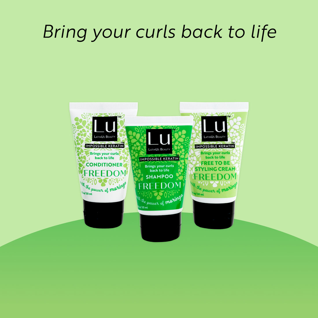 Freedom Starter Kit: Shampoo, Conditioner, and Styling Cream