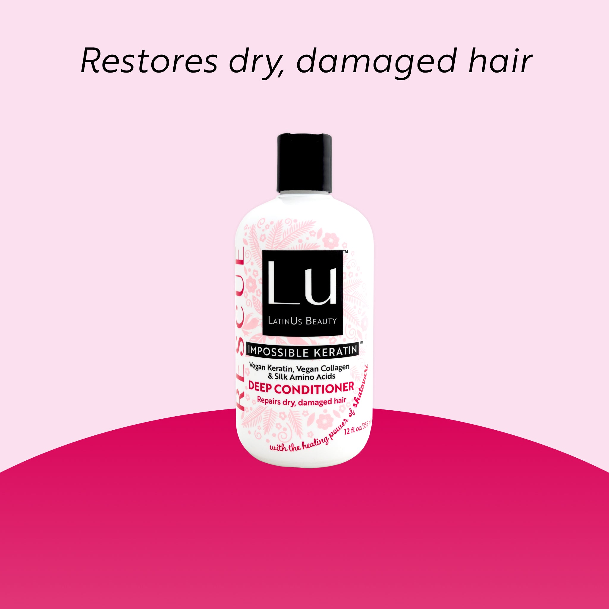 Acondicionador Rescue 12 oz, con Glicerina infusionada con Shatavari e IMPOSSIBLE KERATIN™
