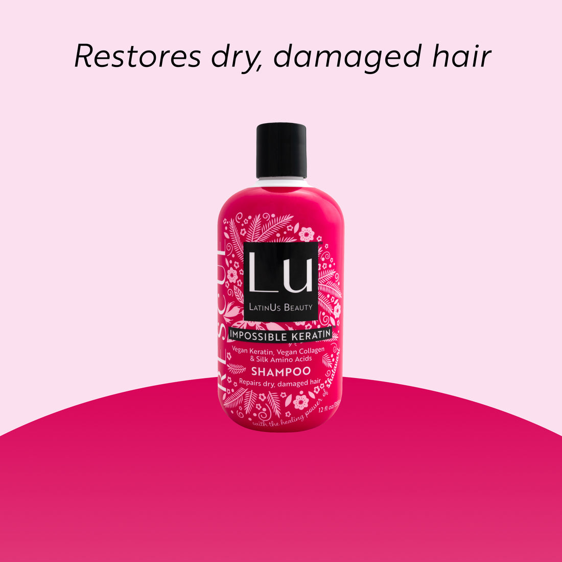 Shampoo Rescue 12 oz, con Glicerina infusionada con Shatavari e IMPOSSIBLE KERATIN™