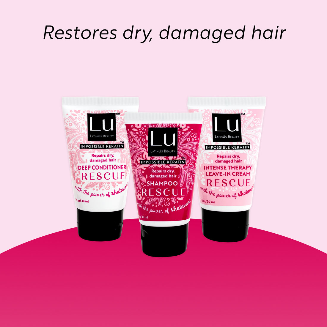 Rescue Starter Kit: Shampoo, Conditioner, and Styling Cream