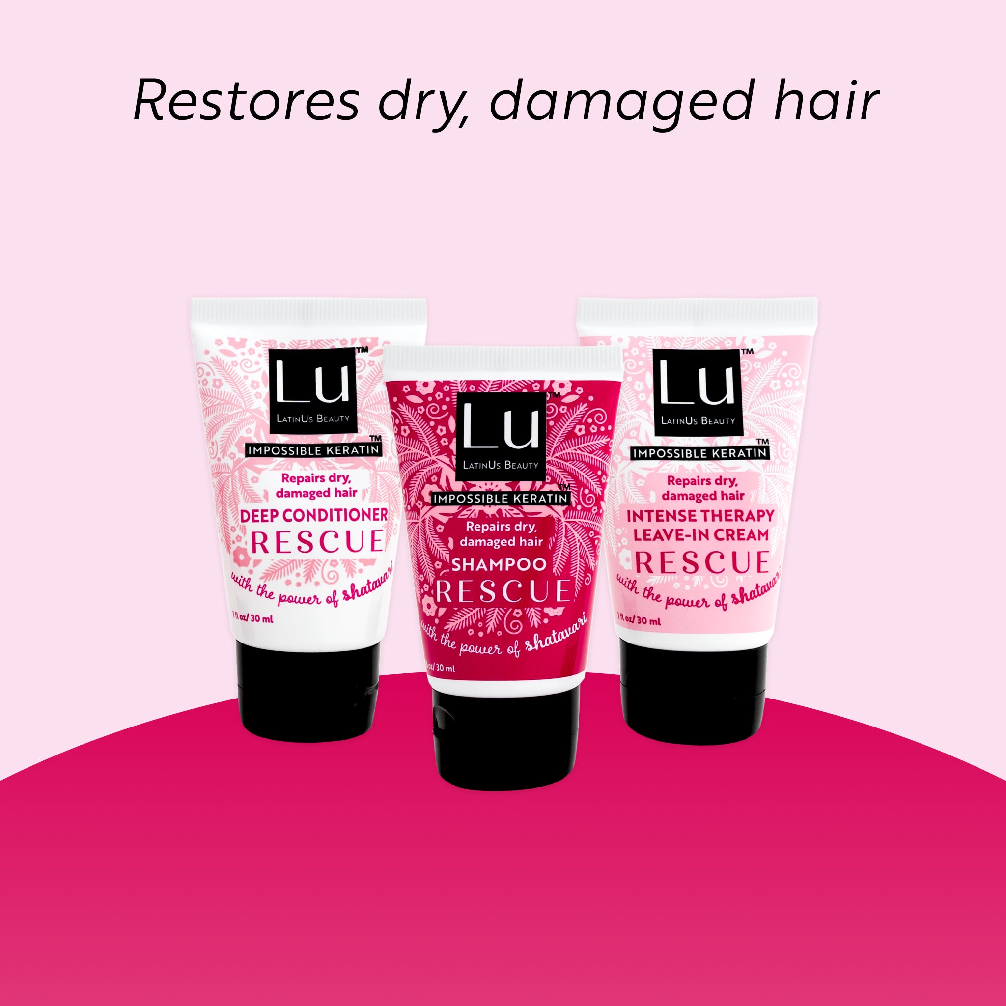 Rescue Starter Kit: Shampoo, Conditioner, and Styling Cream