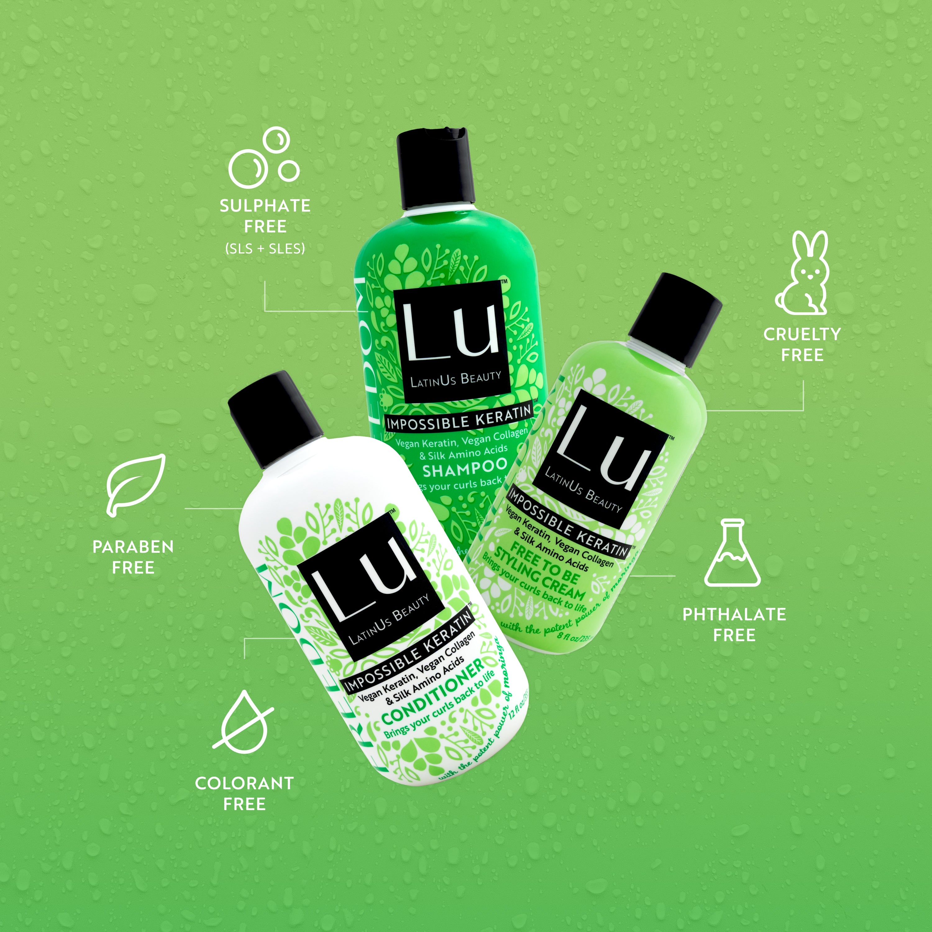 Colección Freedom, con Aceite de Semilla Moringa e IMPOSSIBLE KERATIN™