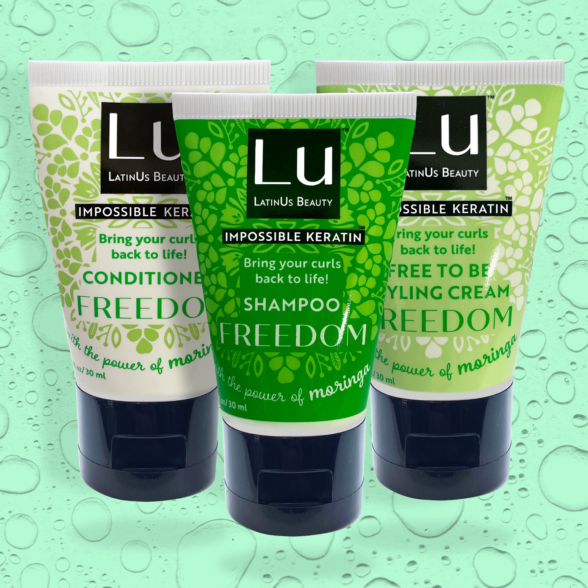 Freedom Starter Kit: Shampoo, Conditioner, and Styling Cream – LatinUs  Beauty