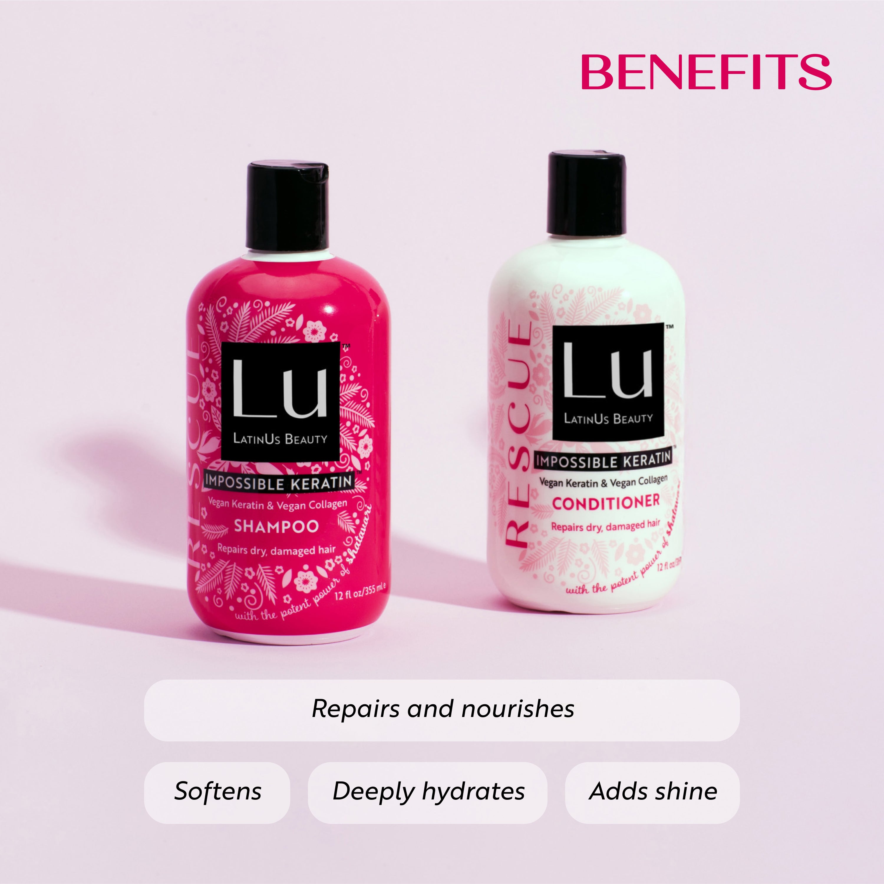 Combo Rescue, con Glicerina infusionada con Shatavari e IMPOSSIBLE KERATIN™
