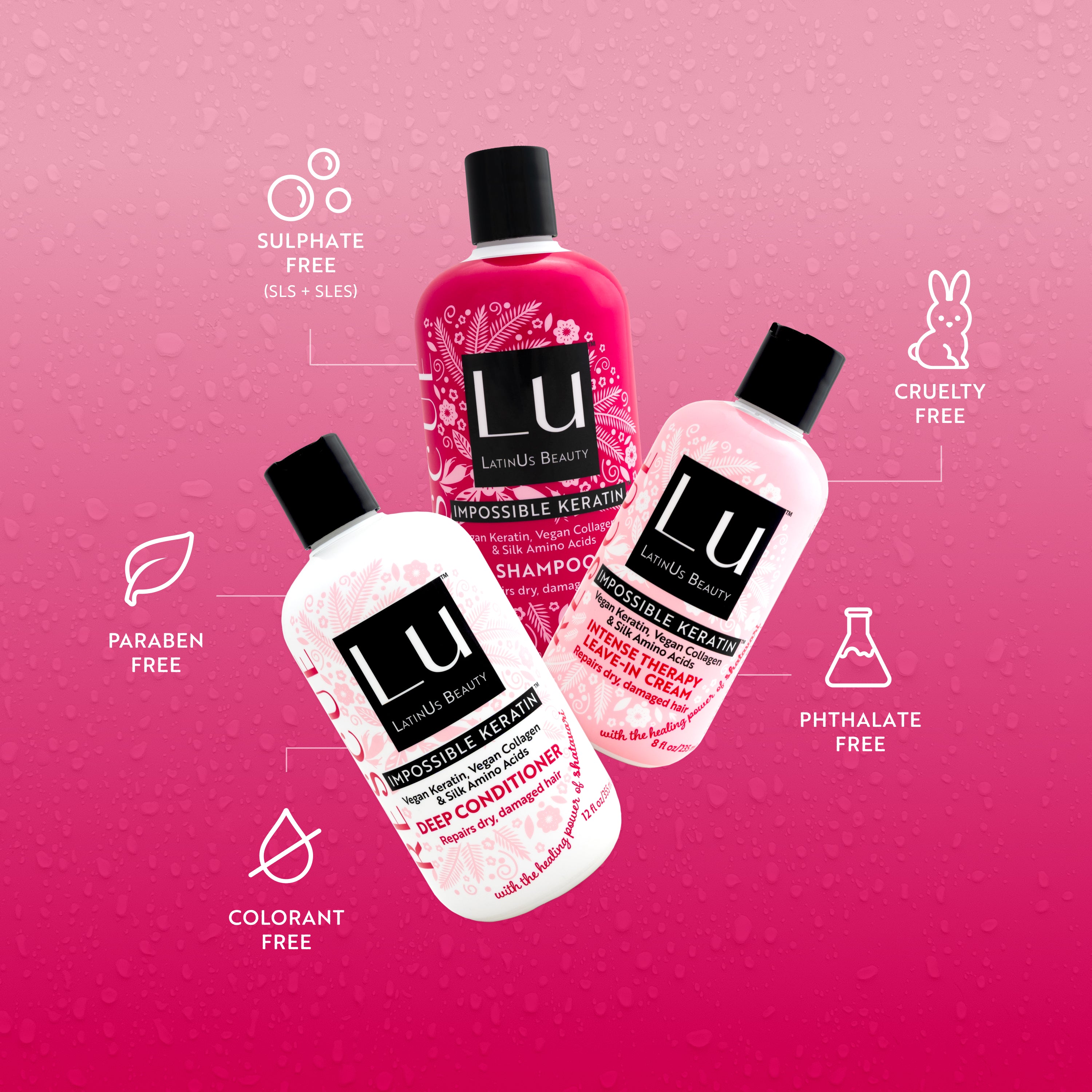 Colección Rescue, con Glicerina infusionada con Shatavari e IMPOSSIBLE KERATIN™