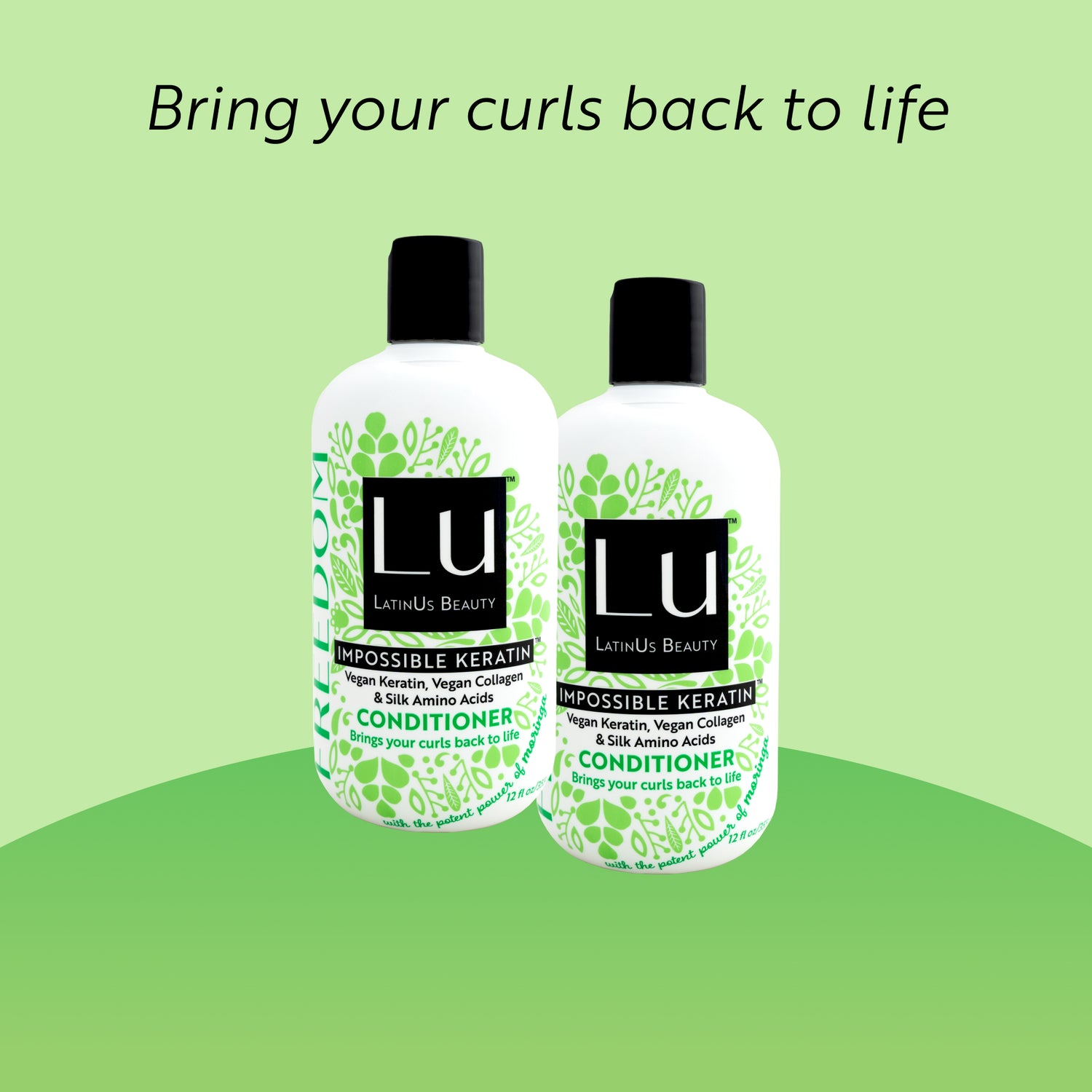 Acondicionador Freedom de 12 oz, con Aceite de Semilla de Moringa e IMPOSSIBLE KERATIN ™