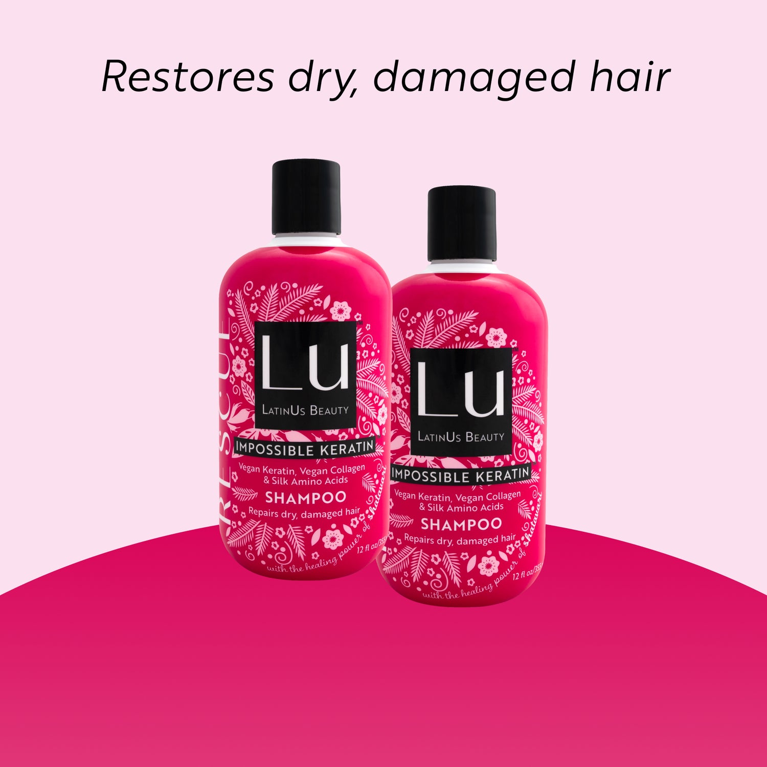 Shampoo Rescue 12 oz, con Glicerina infusionada con Shatavari e IMPOSSIBLE KERATIN™