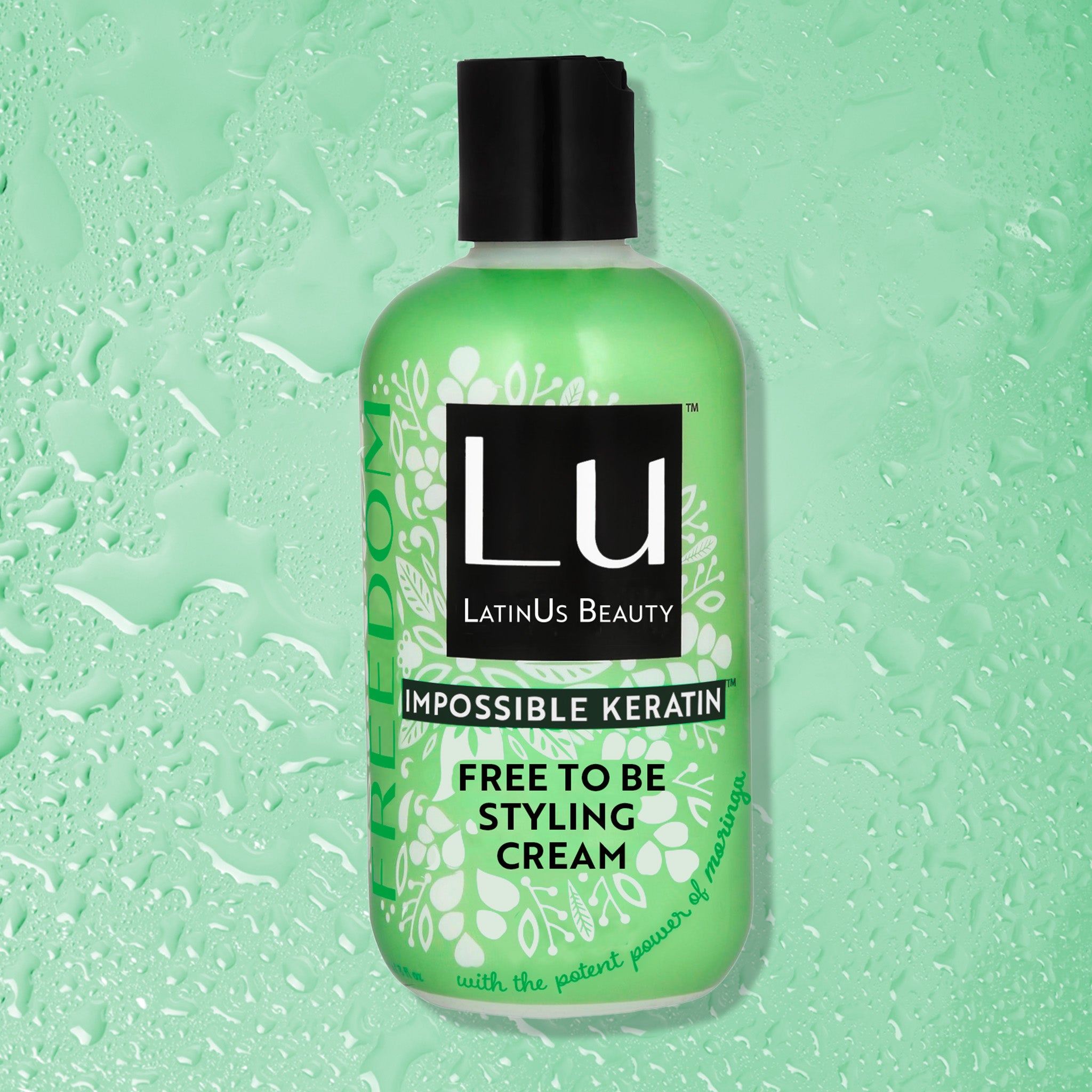 Free To Be Styling Cream 8 oz, con aceite de semilla de moringa e IMPOSSIBLE KERATIN ™